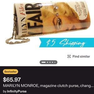 Unique Marilyn Monroe Vanity Fair Clutch